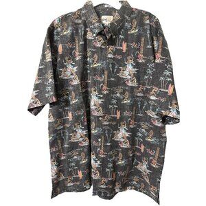 Reyn Spooner Hawaiian Short Sleeve Button Up Shirt Size 2XL